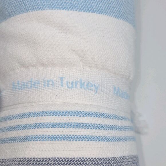 Deborah Connolly Ring Spun Turkish Cotton Loops Beach Towel Multi Striped 36x68 - Picture 2 of 10